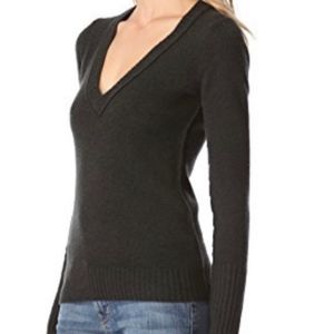 🔴Inhabit V Neck Light Brown 100% Cashmere V Neck Sweater size small